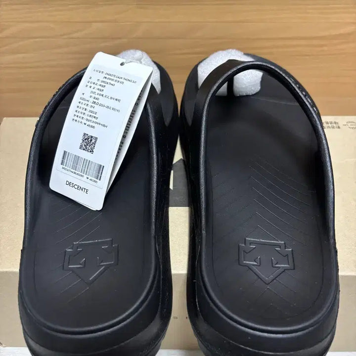 [BUNJANG] Descente Flip-Flops Black 280mm / 새상품) 데상트 쪼리 블랙 280