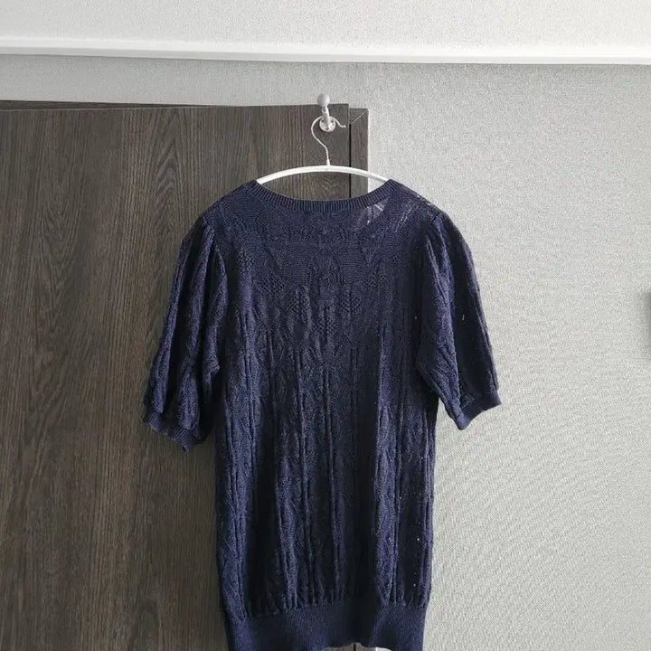 [SOLD OUT] 안나수이 플라워 자수 반팔 니트 95