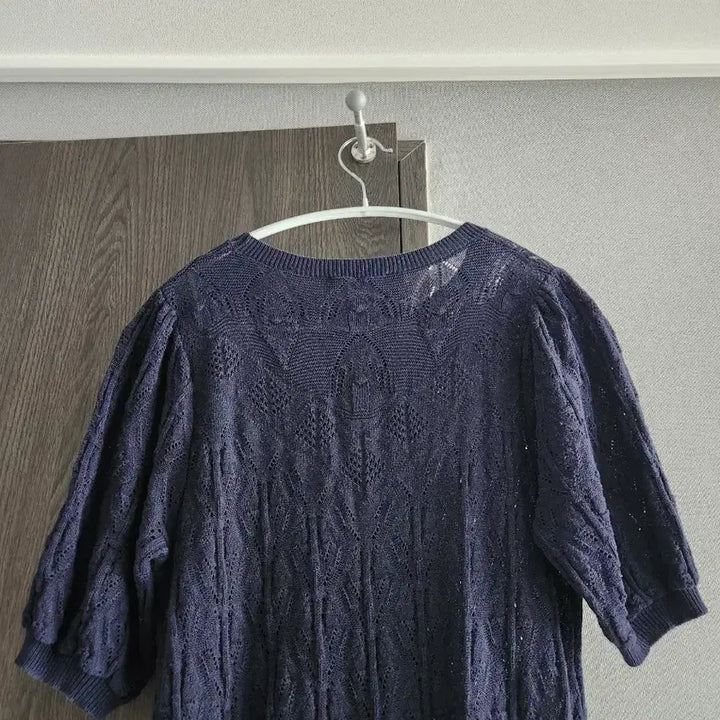 [SOLD OUT] 안나수이 플라워 자수 반팔 니트 95