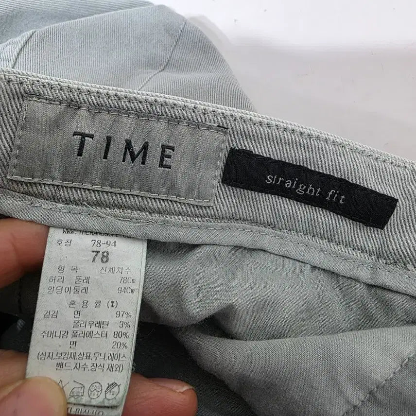 [BUNJANG] 2024년 타임(TIME)  스트레이트 핏 데님 팬츠 78 / 2024년 타임(TIME)  스트레이트 핏 데님 팬츠 78