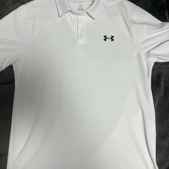 [BUNJANG] Under Armour White Polo Shirt M / 언더아머 화이트 폴로 반팔 M