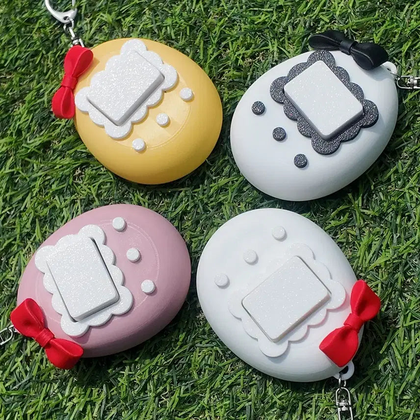 [BUNJANG] Tamagotchi Mirror Clicker Keychain / 다마고치 거울 클리커 키링