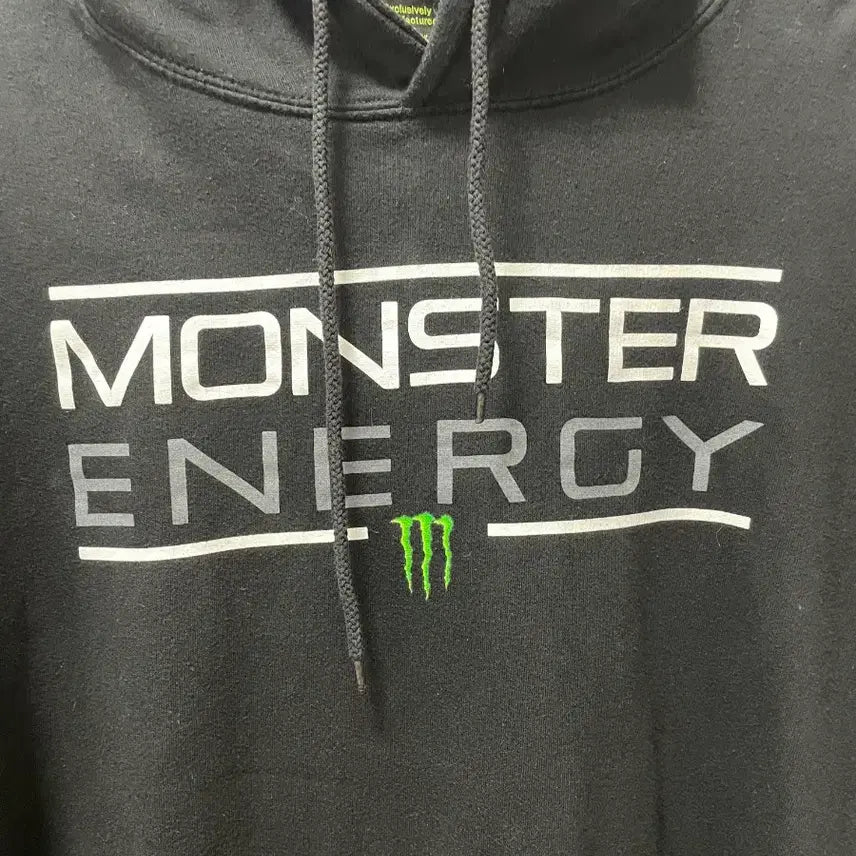 [BUNJANG] Monster Energy Black Fleece Hoodie Medium / 몬스터 에너지 블랙 기모 후드티 M