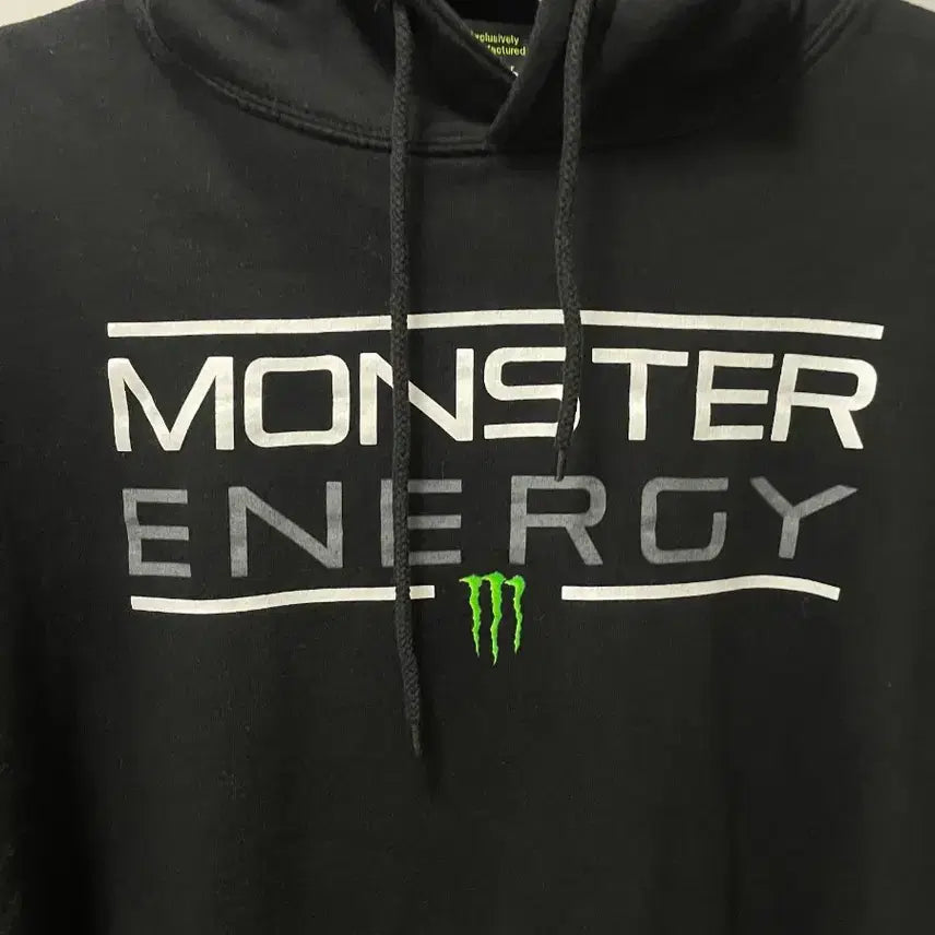 [BUNJANG] Monster Energy Black Fleece Hoodie Medium / 몬스터 에너지 블랙 기모 후드티 M