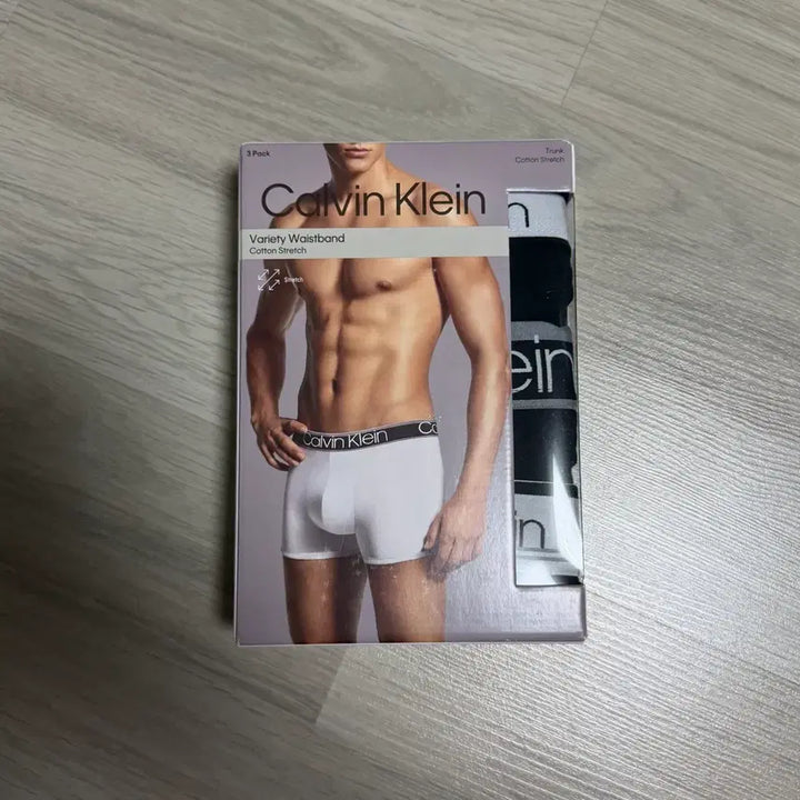 [BUNJANG] Calvin Klein Underwear WB Cotton Stretch Variety Pack Trunks 3-Pack / 캘빈클라인 언더웨어 L(남성 WB 코튼 스트레치 버라이어티 팩 트렁크 3