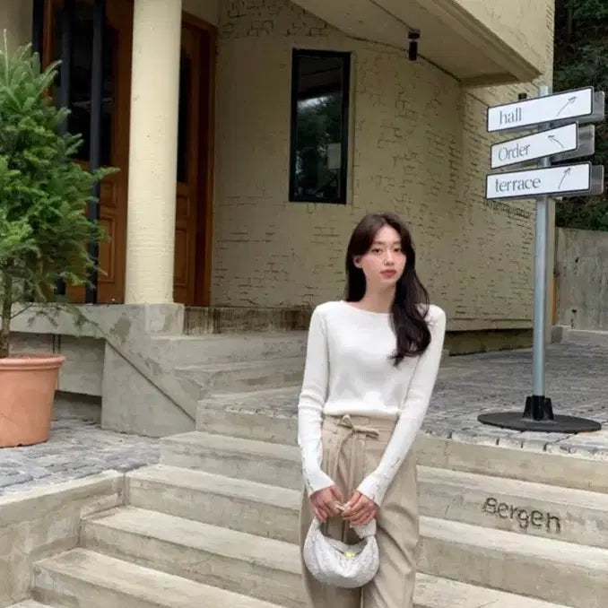 [BUNJANG] 르플레인 리본 베이지 슬랙스 S /온드민릴리코츠자라베르니마켓온트리즈더바넷 / 르플레인 리본 베이지 슬랙스 S /온드민릴리코츠자라베르니마켓온트리즈더바넷