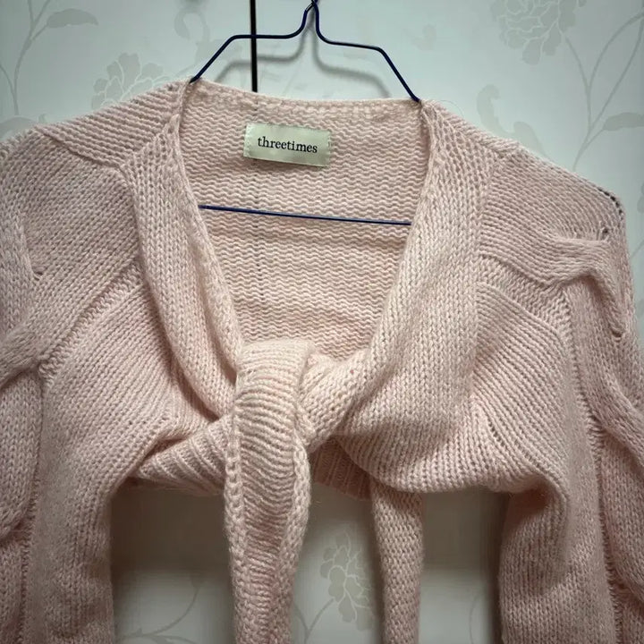 [BUNJANG] 3 Times Bambi Bolero Pink Cardigan / 실사추가) 쓰리타임즈 밤비 볼레로 핑크