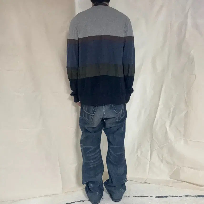 [BUNJANG] Kolor Color Block Cardigan / Kolor 컬러블록 가디건