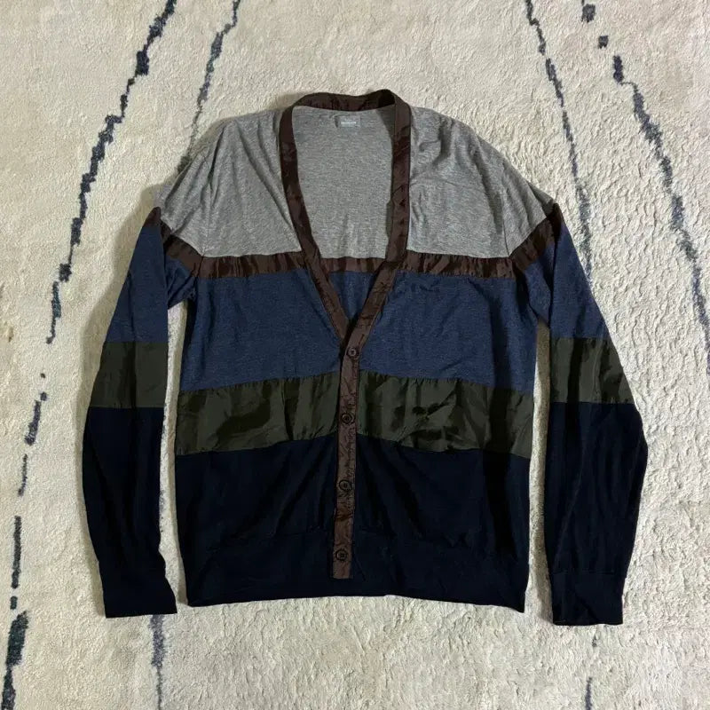 [BUNJANG] Kolor Color Block Cardigan / Kolor 컬러블록 가디건