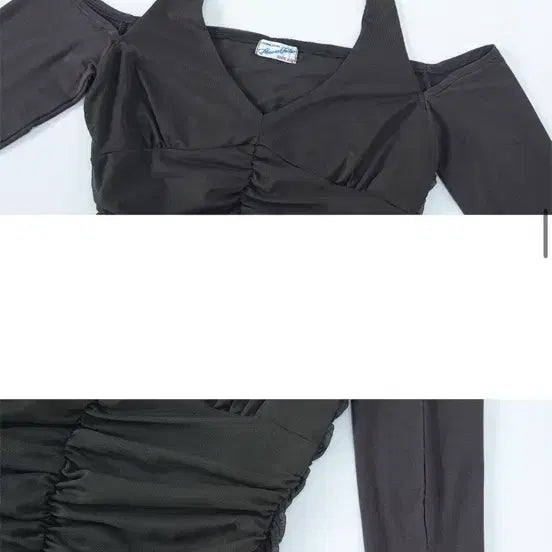 [BUNJANG] Please No Follow Riley Mesh Shirring Long Sleeve Top / 플리즈노팔로우 Riley Mesh Shirring Long Sleeve