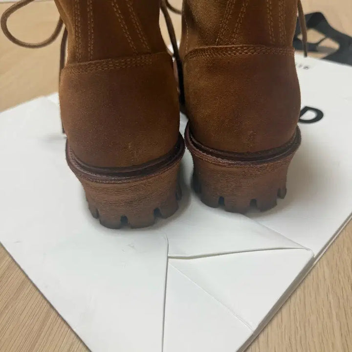 [BUNJANG] 야세 6.5cm 에어 코만도솔 카우하이드 부츠 베이지 270 한번신음 / 야세 6.5cm 에어 코만도솔 카우하이드 부츠 베이지 270 한번신음