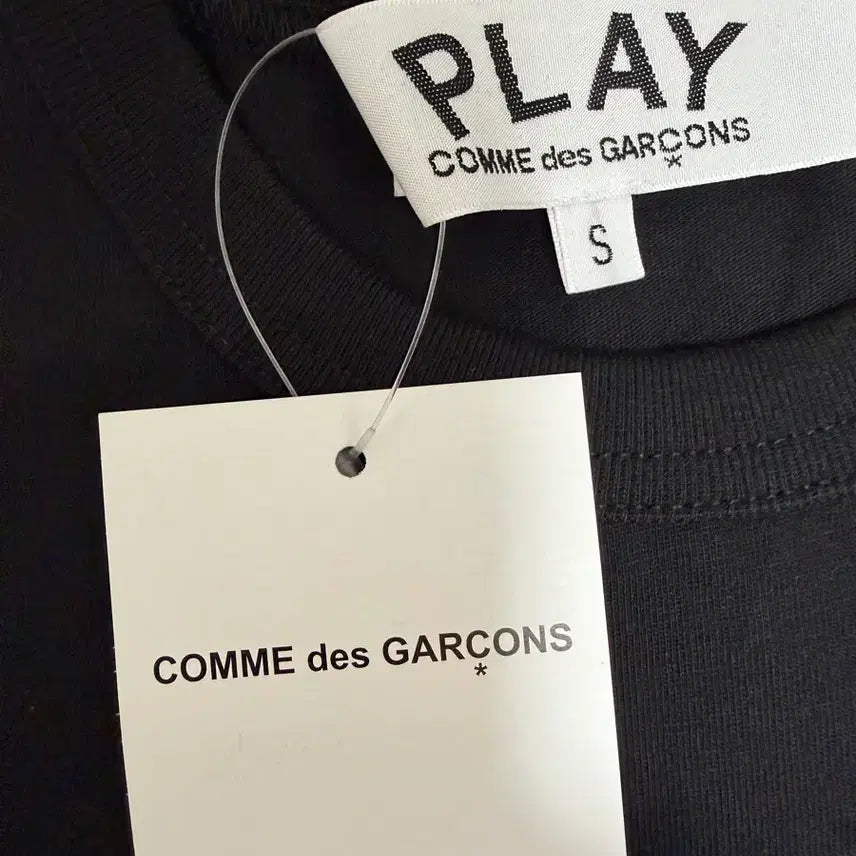 [BUNJANG] Comme des Garcons Red Heart T-shirt / 꼼데가르송 레드하트 반팔티 블랙/화이트 M, S