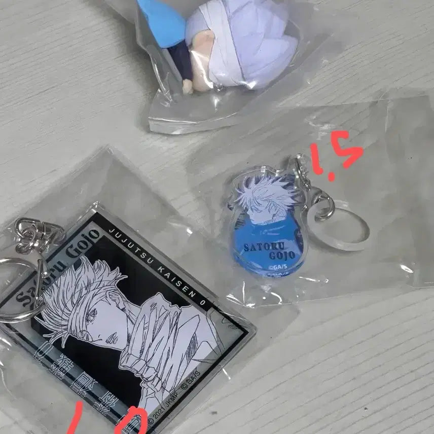 [BUNJANG] Jujutsu Kaisen Gojo Satoru Original Art Acrylic Keychain / 주술회전 고죠 사토루 원화 아크릴 키링 / 메지루시 / 피규어 굿즈