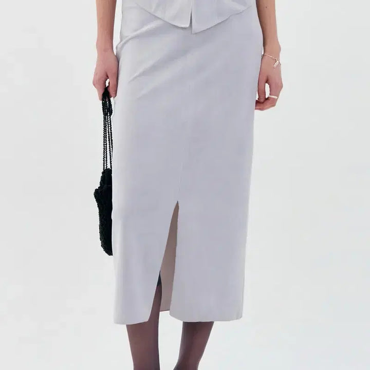 [BUNJANG] LOW CLASSIC Velvet Banding Long Skirt (L) / 새상품) 로우클래식 벨벳 롱 스커트 velvet banding skirt