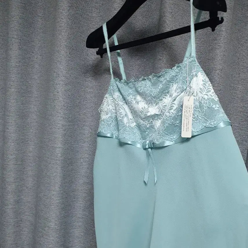 [BUNJANG] Fidelia Mint Lace Slip Dress / fidelia 피델리아 슬립 끈조절 민트 레이스 원피스 77~88