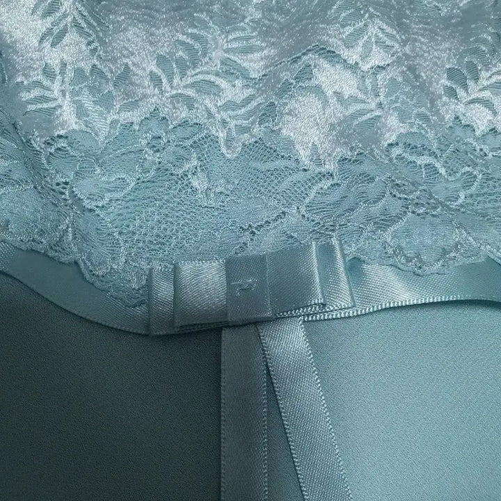[BUNJANG] Fidelia Mint Lace Slip Dress / fidelia 피델리아 슬립 끈조절 민트 레이스 원피스 77~88