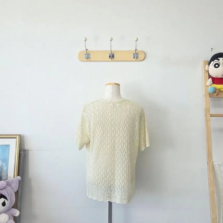 [SOLD OUT] 빈티지 만원샵 CP 아이보리 레이스 리본 가디건