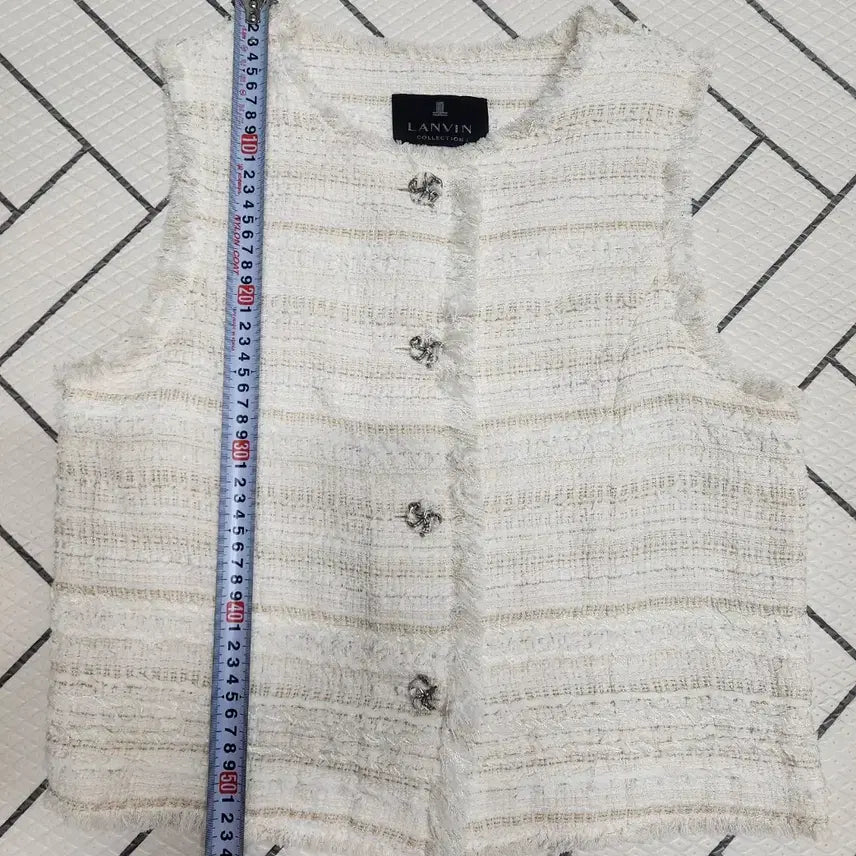 [BUNJANG] LANVIN Tweed Vest / 새거) 랑방 트위드 베스트