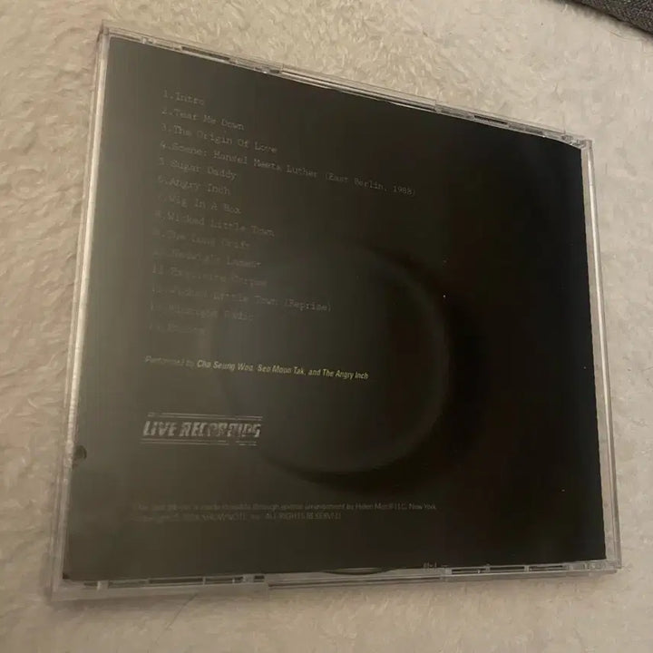 [SOLD OUT] 뮤지컬 2016 헤드윅 조승우 CD