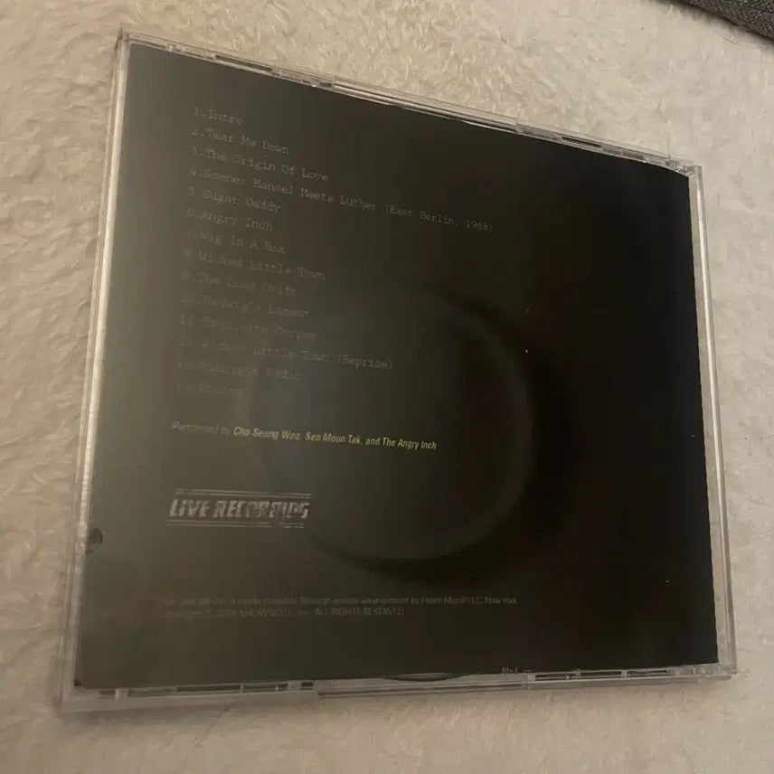 [SOLD OUT] 뮤지컬 2016 헤드윅 조승우 CD
