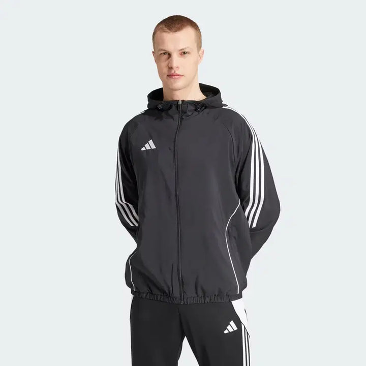 [BUNJANG] Adidas Tiro Windbreaker Jacket - Black (XL) / 아디다스 티로 윈드브레이커 바람막이 XL 사이즈 블랙
