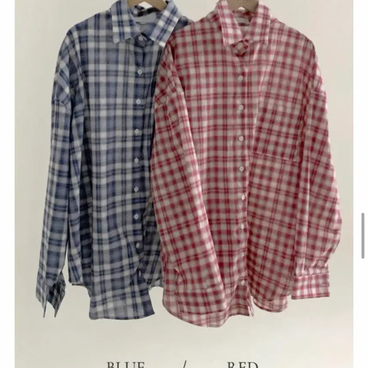 [SOLD OUT] 플랫퍼 커리 여리핏 체크 남방