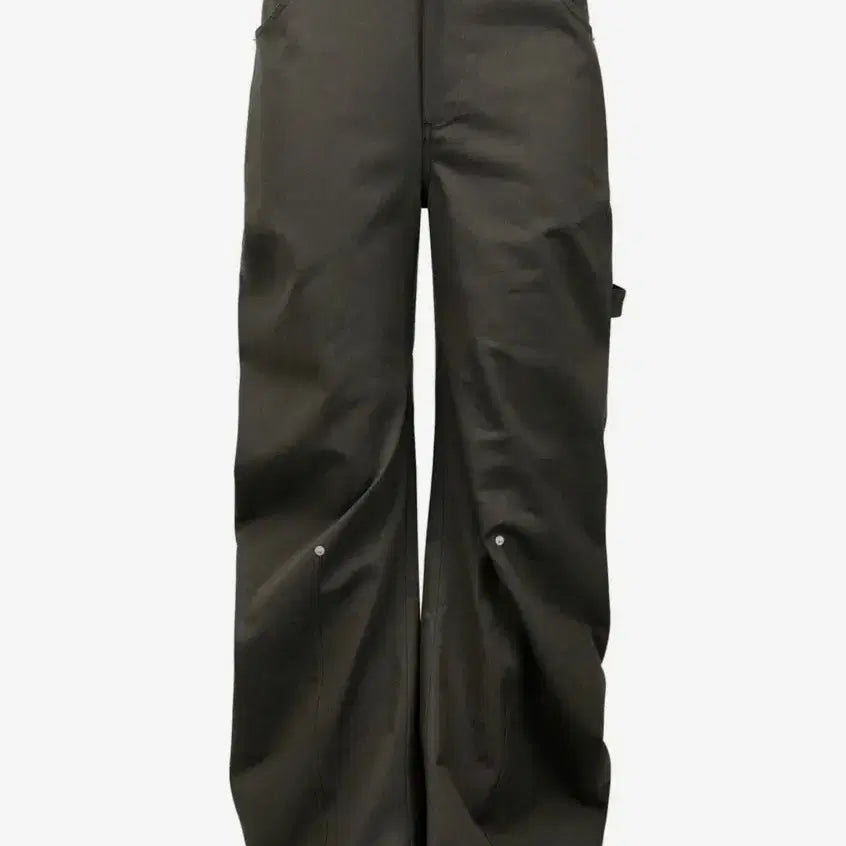[BUNJANG] 나체 Rawcut curved pants (KHAKI) 2 size / 나체 Rawcut curved pants (KHAKI) 2 size