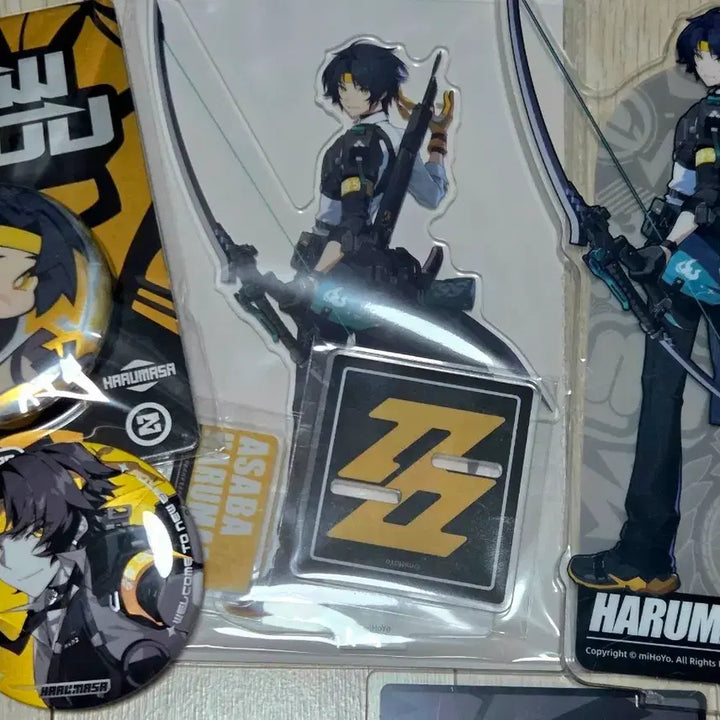 [BUNJANG] Asaba Harumasa Gigo Acrylic, Basic Acrylic, Newerydoo Badge, Dollfyler Badge Bundle Set / 젠존제 아사바 하루마사 굿즈 일괄 판매