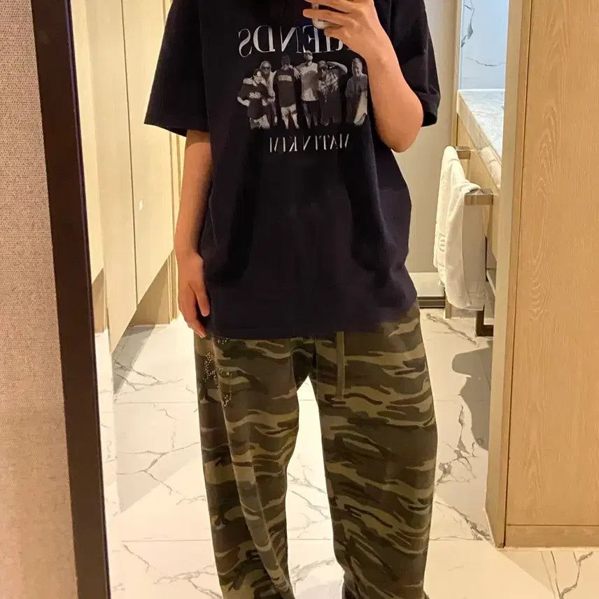 [BUNJANG] SEO Camo Track Pants / seo 에스이오 카모 트랙팬츠 (실사ㅇ)