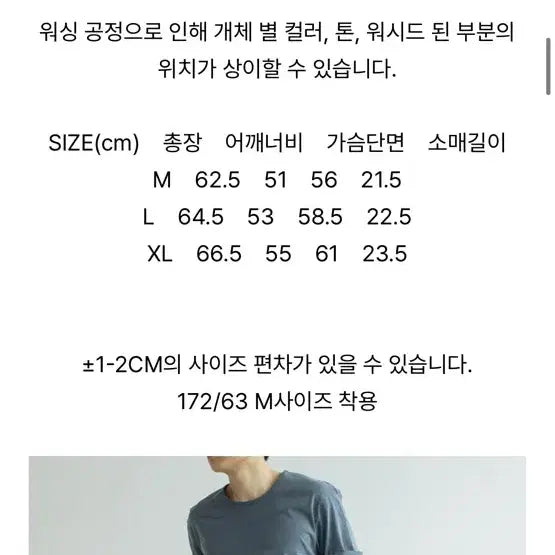 [SOLD OUT] 파세르 빈티지 블루 크롭 반팔티 M