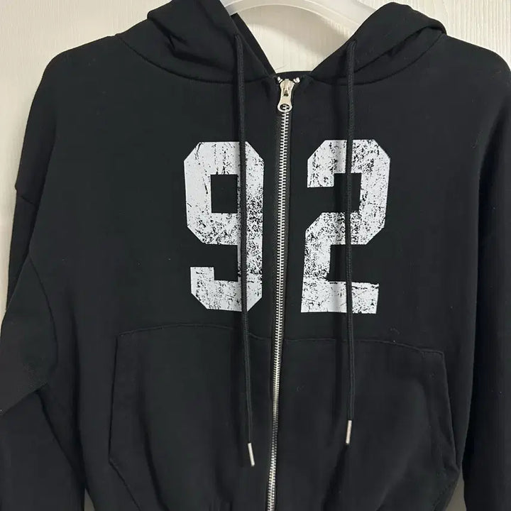 [BUNJANG] Black Two-Way Hooded Zip-Up / 블랙 투웨이후드집업 무배