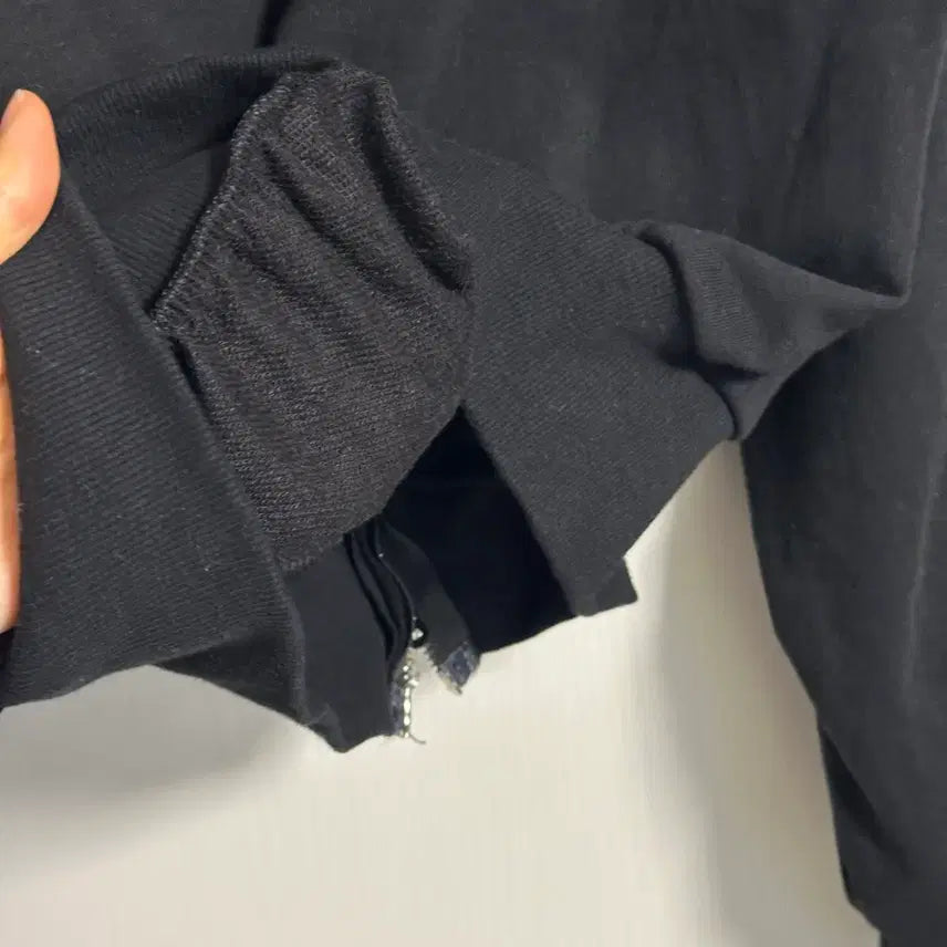 [BUNJANG] Black Two-Way Hooded Zip-Up / 블랙 투웨이후드집업 무배