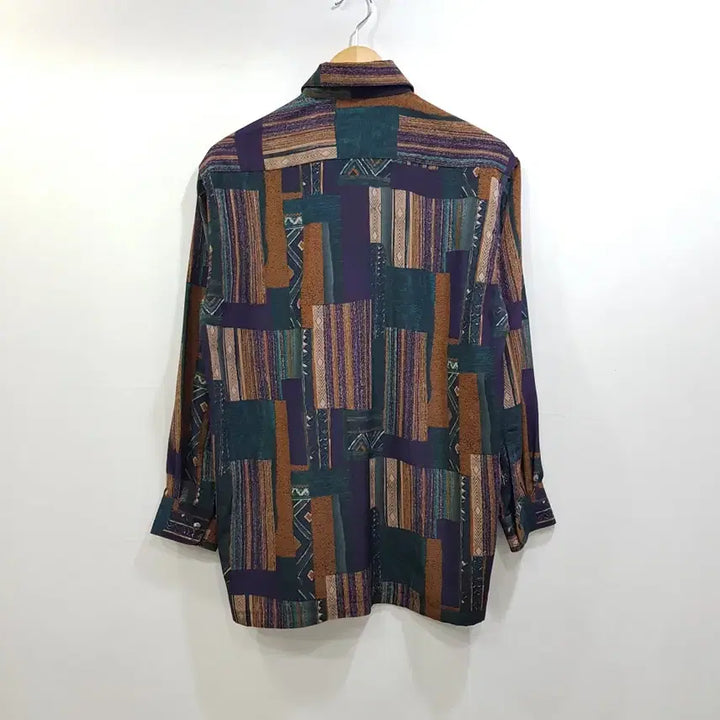 [BUNJANG] Vintage Ethnic Pattern Long Sleeve Shirt Men&