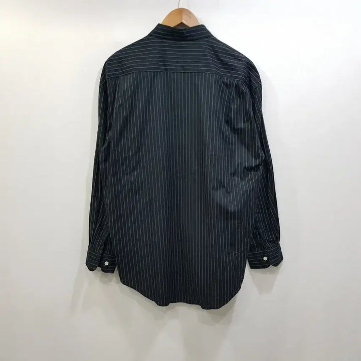 [BUNJANG] Vintage Striped Oversized Long Sleeve Shirt (Men&