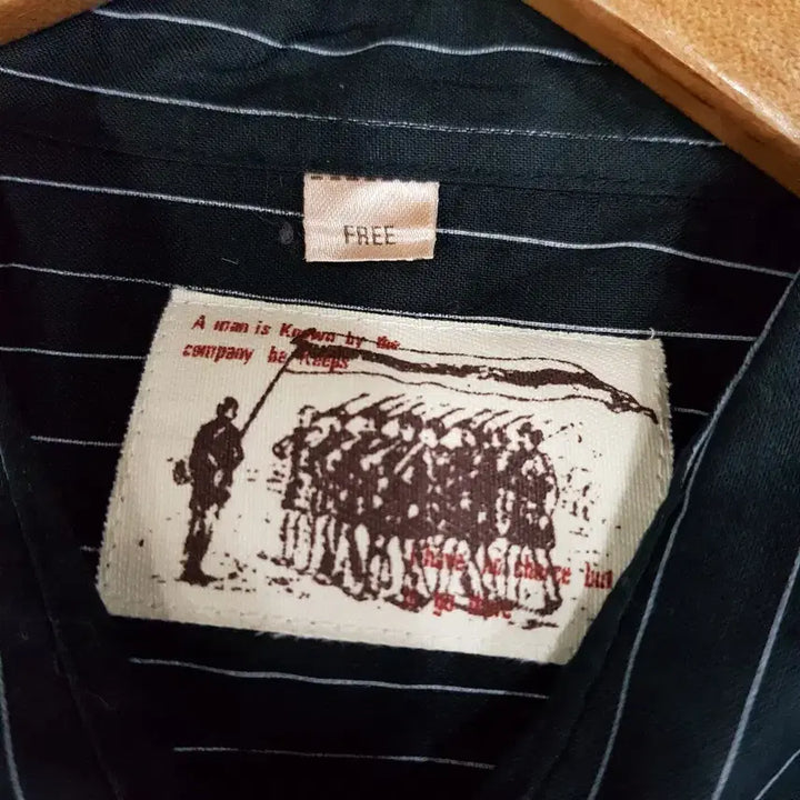 [BUNJANG] Vintage Striped Oversized Long Sleeve Shirt (Men&
