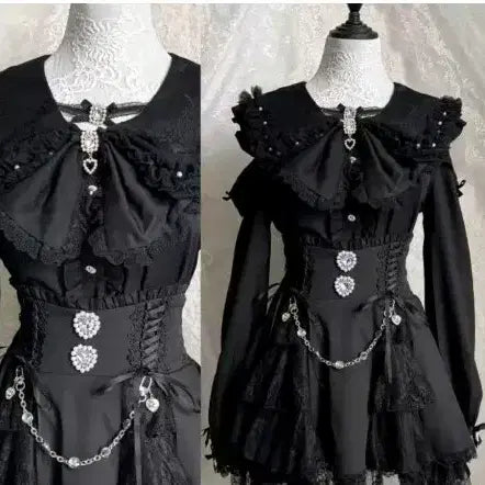 [BUNJANG] Unspecified Brand Lolita Blouse / 양지뢰 지뢰계 중브 블라우스