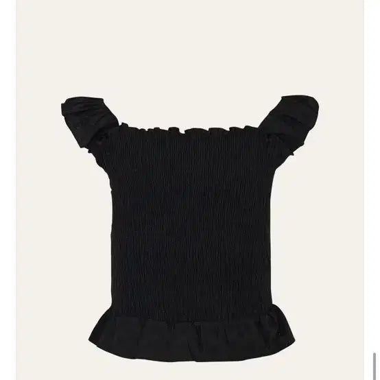 [SOLD OUT] 제니오 카밀 스모크 탑 블랙