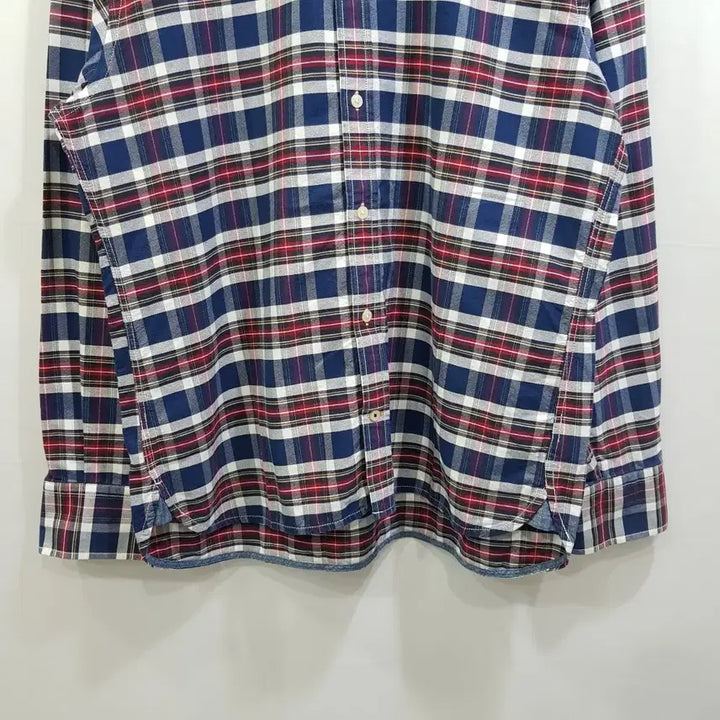 [BUNJANG] Tommy Hilfiger Embroidered Logo Check Pattern Long Sleeve Shirt Men XL / 타미힐피거 자수로고 체크 패턴 긴팔 셔츠 남XL Q179