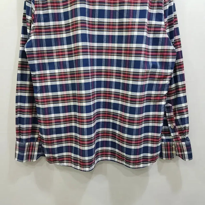 [BUNJANG] Tommy Hilfiger Embroidered Logo Check Pattern Long Sleeve Shirt Men XL / 타미힐피거 자수로고 체크 패턴 긴팔 셔츠 남XL Q179