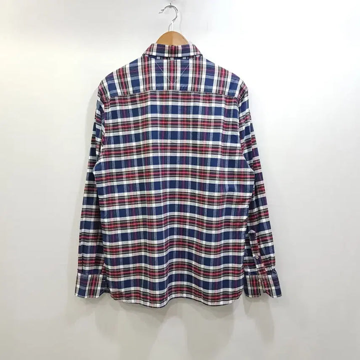 [BUNJANG] Tommy Hilfiger Embroidered Logo Check Pattern Long Sleeve Shirt Men XL / 타미힐피거 자수로고 체크 패턴 긴팔 셔츠 남XL Q179