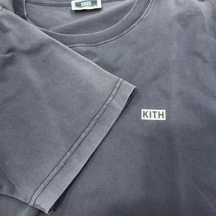 [BUNJANG] Kith Small Logo Washed Short Sleeve T-shirt (XL) / [KITH] 키스 스몰로고 워싱 숏슬리브_그레이 (XL)