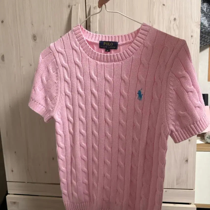[SOLD OUT] 폴로 핑크 니트
