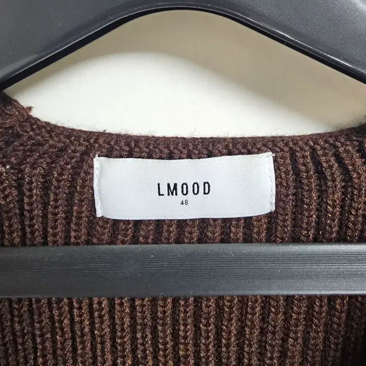 [SOLD OUT] 엘무드 브룩 니트 가디건 레드 브릭 브라운 사이즈 48