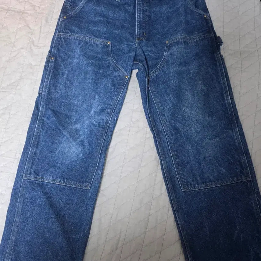 [BUNJANG] Carhartt Double Knee Denim Pants / [38X30] 90s 칼하트  더블니 바람개비택 데님팬츠 @ B-23