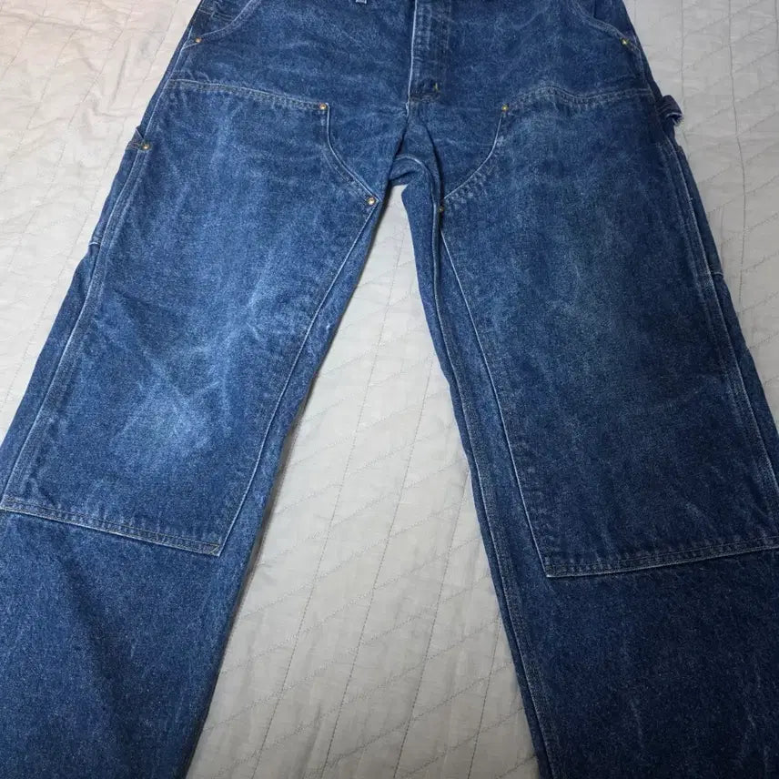 [BUNJANG] Carhartt Double Knee Denim Pants / [38X30] 90s 칼하트  더블니 바람개비택 데님팬츠 @ B-23