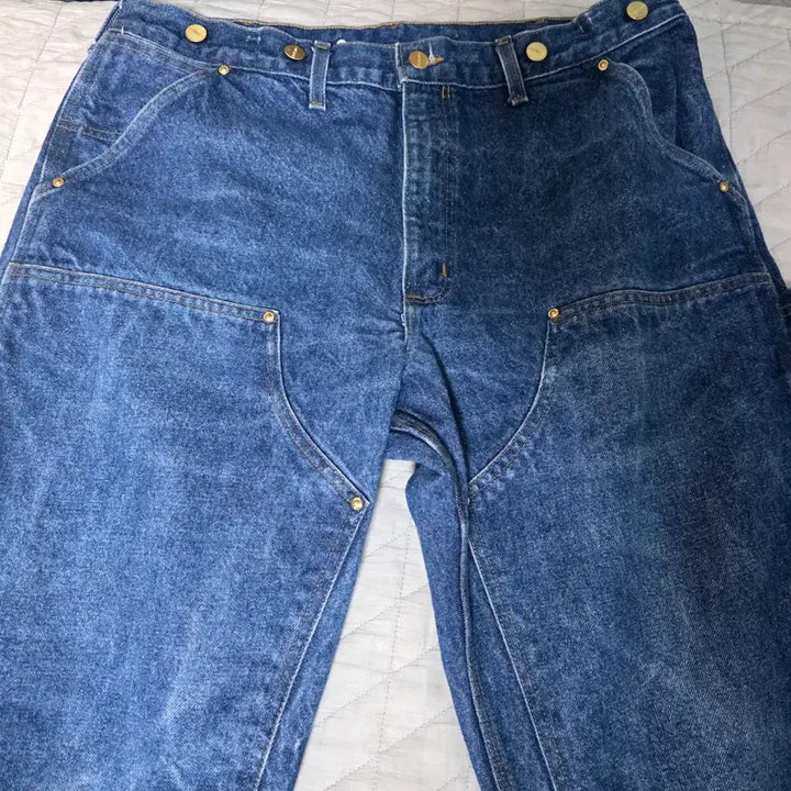 [BUNJANG] Carhartt Double Knee Denim Pants / [38X30] 90s 칼하트  더블니 바람개비택 데님팬츠 @ B-23