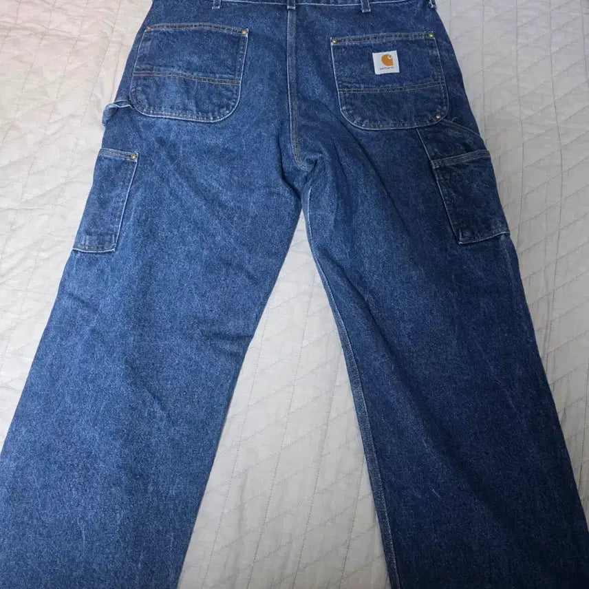 [BUNJANG] Carhartt Double Knee Denim Pants / [38X30] 90s 칼하트  더블니 바람개비택 데님팬츠 @ B-23