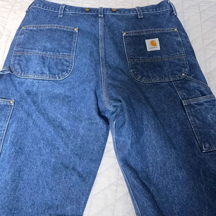 [BUNJANG] Carhartt Double Knee Denim Pants / [38X30] 90s 칼하트  더블니 바람개비택 데님팬츠 @ B-23