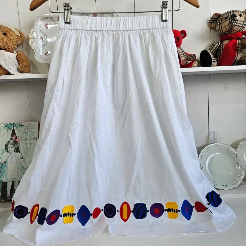 [BUNJANG] Yves Saint Laurent Embroidered Skirt / 입생로랑(YVES SAINT LAURENT) 자수 스커트
