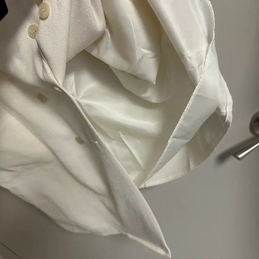 [BUNJANG] Ivory Short-Sleeve Jacket Dress / 아이보리 반팔자켓원피스 무배